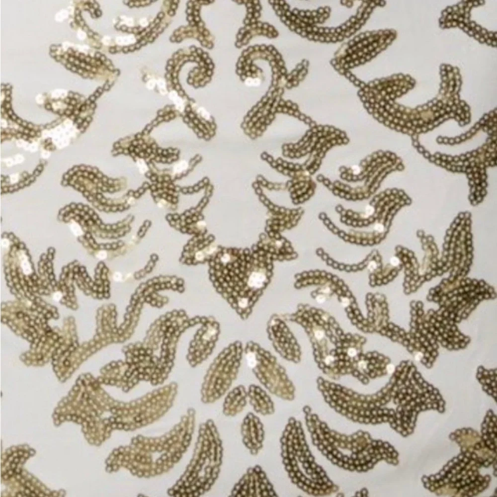 New B. DARLIN gold sequin embellished dress - Picture 4 of 7